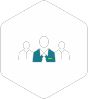 Infografik Unternehmen - Team